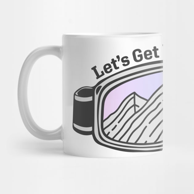 Sunset Mountain Ski Goggles | Let's Get High by KlehmInTime